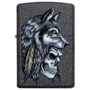Зажигалка Zippo Wolf Skull Feather Design 29863 фото 4