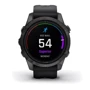 Смарт-часы Garmin Epix Pro (Gen 2) 42mm Sapphire Carbon Grey DLC Titanium with Black Band (010-02802-15): Дисплей 1.2 AMOLED (390x390)