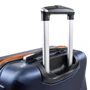 Чемодан Rogal M темно-синій (RGL720M-dark-blue-orange): Застібка Блискавка