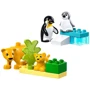 Конструктор LEGO DUPLO Town Семейства диких животных Пингвины и Львы 10 деталей (10442): Рекомендуемый возраст 2+
