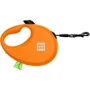 Повідець-рулетка для собак WAUDOG R-leash з контейнером для пакетів L помаранчевий до 40 кг 5 м (26294): Тип шнура Лента