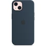 Чехол для iPhone Apple Silicone Case with MagSafe Abyss Blue (MM293) for iPhone 13: Тип чехла накладка на заднюю часть