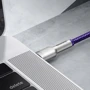 Кабель Baseus Cable USB-C to USB-C Cafule Metal 100W 1m Purple (CATJK-C05) фото 5