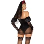 Эротический костюм черной невесты Leg Avenue Heartbreak Bride M