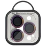 Захисне скло для iPhone Epik Metal Shine Lilac/Rainbow для Camera iPhone 15 Pro / 15 Pro Max: Тип захисту екрана на камеру