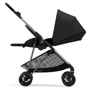 Прогулочная коляска Cybex Melio Deep Black: Материал колес полиуретан