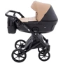 Коляска универсальная 2 в 1 Bair Kiwi Plus ECO BKP-18/15 капучино / черный (680897): Количество блоков 2