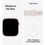 Apple Watch Series 11 GPS 46mm Rose Gold Aluminium Case with Light Blush Sport Band - M/L (MEV74)