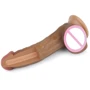 Фаллоимитатор LoveToy Dual-Layered Silicone Cock 8" Brown
