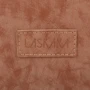 Жіноча сумка-мішок Laskara темно-коричнева (LK10203-choco-camel): Фактура матова, Гладка