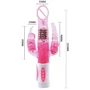 Вибромассажер ротатор с анальным и клиторальным стимулятором PRETTY BUNNY, BW-065005