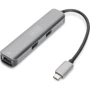 Адаптер Digitus Adapter USB-C to HDMI+3xUSB+RJ54 Grey (DA-70892)