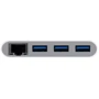Адаптер Macally Adapter USB-C to 3xUSB 3.0+Ethernet White (UCHUB3GB): Колір білий