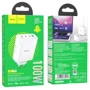 Зарядний пристрій Hoco Wall Charger 3xUSB-C+USB N31 White фото 6