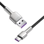 Кабель Baseus USB Cable to USB-C 40W Cafule Metal 1m Black (CATJK-A01): Тип USB Cable - USB-C