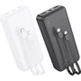 Внешний аккумулятор Hoco Power Bank 20000mAh J118A with Cable White: Особенности Компактный размер, Индикатор заряда