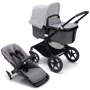 Универсальная коляска 2 в 1 Bugaboo Fox 3 без капюшона (Black/ Grey Melange) фото 8