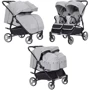 Универсальная коляска 2 в 1 для двойни Carrello Connect Rock Gray (CRL-5502/1) фото 13