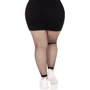 Леггинсы Leg Avenue Industrial Net footless tights Black 1X/2X
