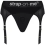 Труси для страпону з підв'язками для панчох Strap-On-Me REBEL HARNESS - XS