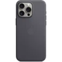 Чехол для iPhone Apple iPhone 15 Pro Max FineWoven Case with MagSafe - Black (MT4V3ZM/A): Материалы Ткань