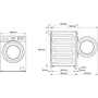 Встраиваемая стиральная машина Beko WITC 7612 B0W: Размеры ШxВxГ, см 82 х 60 х 55