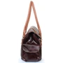 Женская сумка саквояж Laskara коричневая (LK-DD233-choco-cognac): Тип Сумки