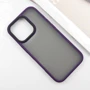 Чехол для iPhone Mobile Case TPU+PC Metal Buttons Dark Purple for iPhone 16 Pro Max: Тип чехла накладка на заднюю часть