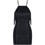 Эротическое мини платье с бахрамой Obsessive 824-DRE-1, L/XL