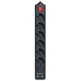 Сетевой фильтр REAL-EL REAL-EL RS-6 PROTECT USB, 5m, black (EL122300018)