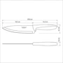 Нож поварской Tramontina Plenus light grey Chef 17.8 см (23426/137): Рукоятка Полипропилен