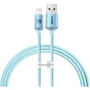 Кабель Baseus USB Cable to Lightning Crystal Shine Series 2.4A 1.2m Sky Blue (CAJY001103)