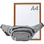 Чоловіча поясна сумка Valiria Fashion сіра (4DETBP3256-9-1): Фактура Ткана