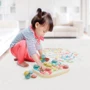 Набор серии Quercetti Play Bio - Для занятий мозаикой Fantacolor Baby (большие фишки (21 шт.) + доска): Возраст от 1 года
