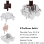 Клавиатура Keychron C1 Pro 87 Key QMK/VIA K pro Brown EN/UKR RGB Black (C1PL3_KEYCHRON): Тип клавиатуры компактная