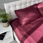 Комплект постельного белья Emily Fiber Bordo Stripe Emily микрофибра бордо полуторный (94031232): Размер наволочек, см 50x70