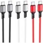 Кабель Borofone USB-C to USB-C Famous PD 60W 1m Black (BX83): Тип USB-C - USB-C