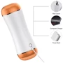 Мастурбатор с двумя входами и вибростимуляцией BOSS Vibrating Masturbation Cup USB 10 function + Interactive Function, BS6300019
