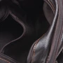Чоловіча сумка планшет Borsa Leather темно-коричнева (K11027-d.brown): Застібка Блискавка