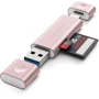 Адаптер Satechi Adapter USB/USB-C to micro SD+SD Rose Gold (ST-TCCRAR): Інтерфейс підключення USB 3.0, USB-C