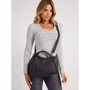 Женская сумка тоут Guess Downtown Chic Turnlock Satchel черная (HWVB8385050-BLA): Тип Сумки
