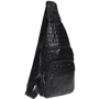 Мужская сумка-слинг Borsa Leather черная (K13611-black) фото 11