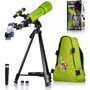 Телескоп Bresser Junior 70/400 Green з адаптером для смартфона + рюкзак (8850610B4K) (930418): Колір зелений