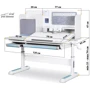 Детский стол Mealux Winnipeg Multicolor WG + BL (арт.BD-630 WG + BL Multicolor) фото 12