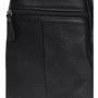 Чоловіча сумка-слінг Borsa Leather чорна (K1142-black): Застібка Блискавка