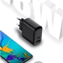 Зарядное устройство XO Wall Charger USB+USB-C PD/QC3.0 18W Black (XO-L42): Особенности Быстрая зарядка, USB-C