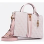 Женская сумка тоут GUESS GINEVRA LOGO ELITE SCITY STCHL бежево-розовая (HWSB8675060-BHG): Застежка Молния