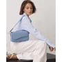 Жіноча сумка багет The Wings Nona блакитна (TW-Nona-light-blue): Фактура Матовая, Гладкая