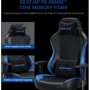 Кресло игровое Anda Seat Luna Color Size L Black/Blue PVC фото 15