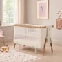 Кроватка-трансформер 2 в 1 Tutti Bambini CoZee XL бежевая (211209/7508) (5061012130487): Колеса Нет